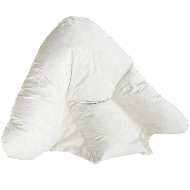 Hermbusche Lancashire Textiles Soft Support Pillow L84 x W72cm, Cream