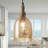 7"W Bayarmaa Textured Glass Bell-Shaped Pendant Lamp-979442805