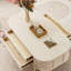 Table basse style français avec rangement crème-107774100