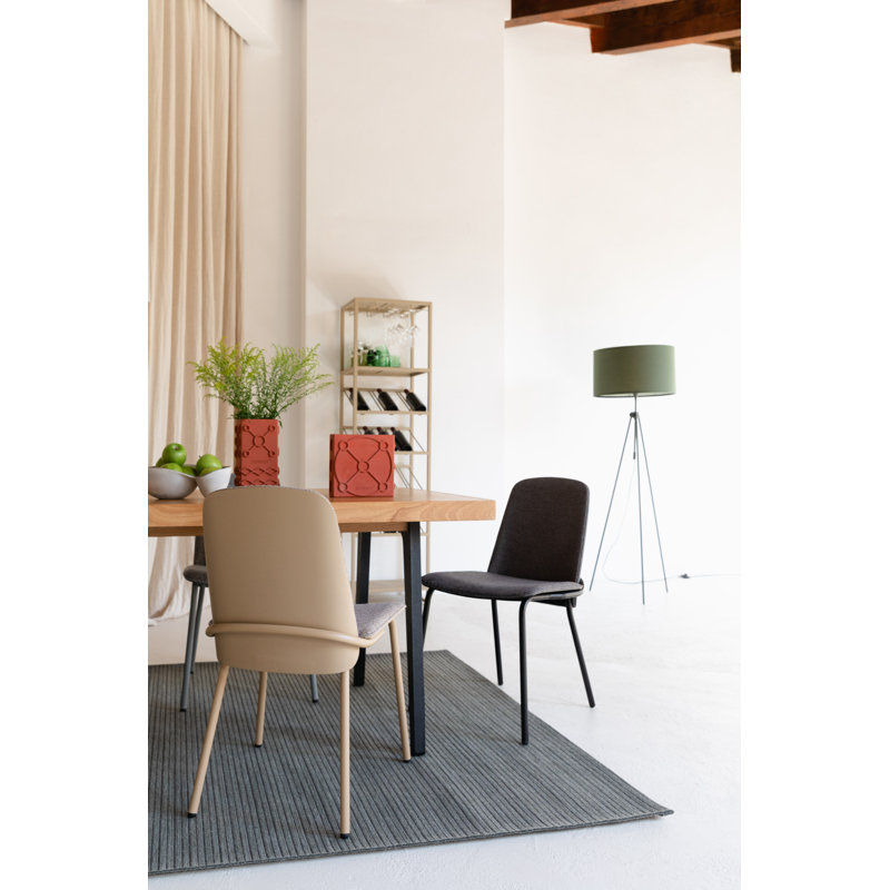 Waves Wool Striped Area Rug, Rectangle 5'7" x 7'10"