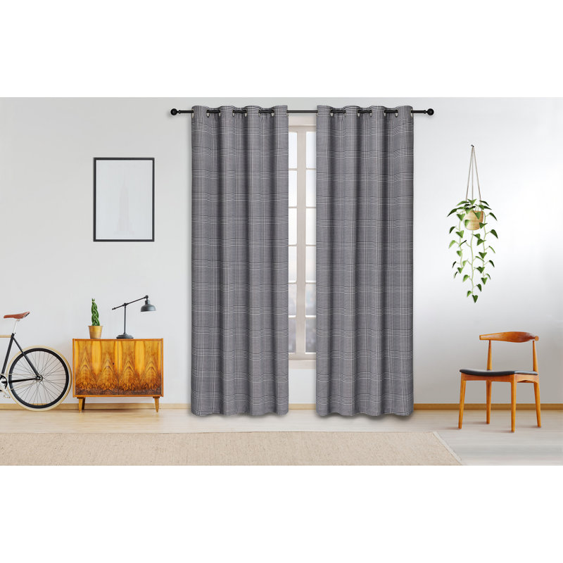 Polyester Room Darkening Curtain Pair