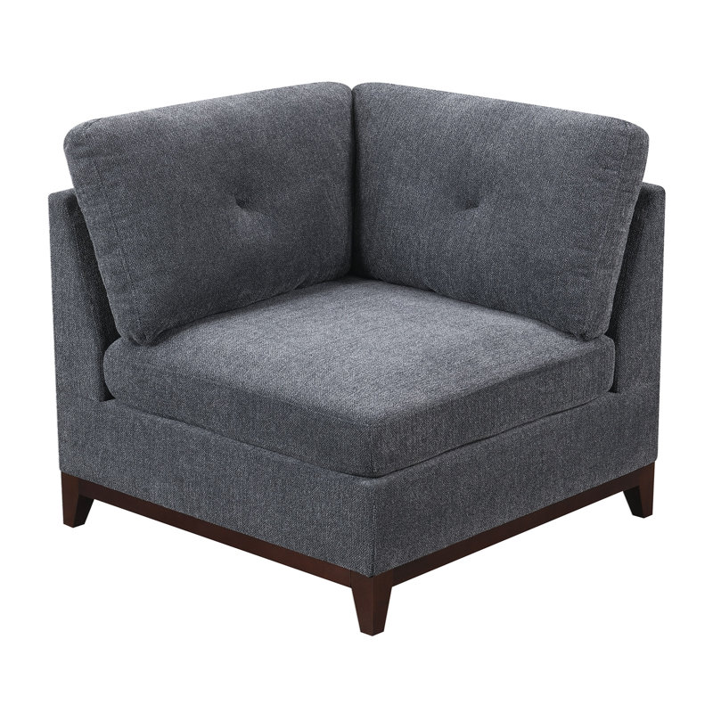 MODULAR SET - Chenille Fabric Sectional Sofa