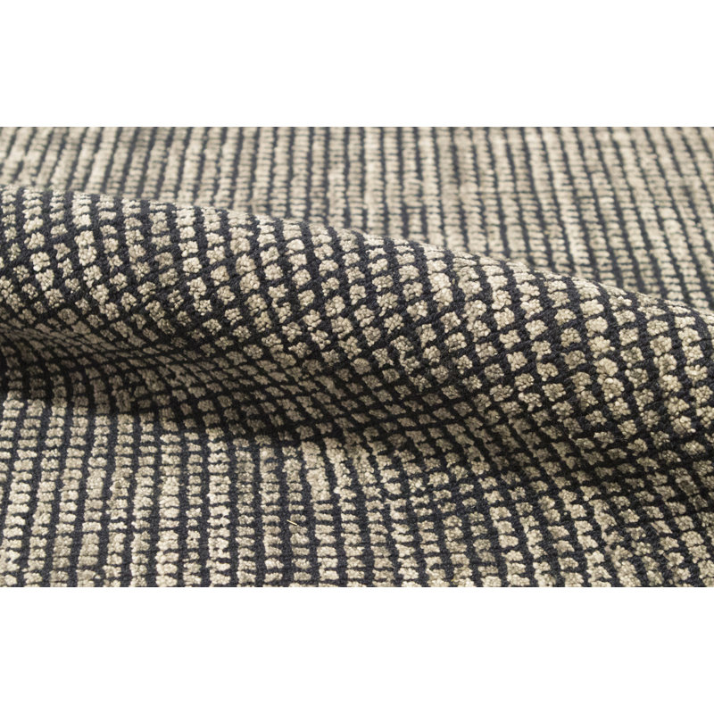 Hand Woven Wool Area Rug, Rectangle 8'9" x 11'9"