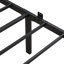 Cadre de lit grand format en métal avec bois - Design moderne, structure solide, sommeil silencieux, rangement sous le lit, assemblage facile, aucun sommier tapissier, limite de poids de 450 lb, style noir et brun, tête de lit à panneau,