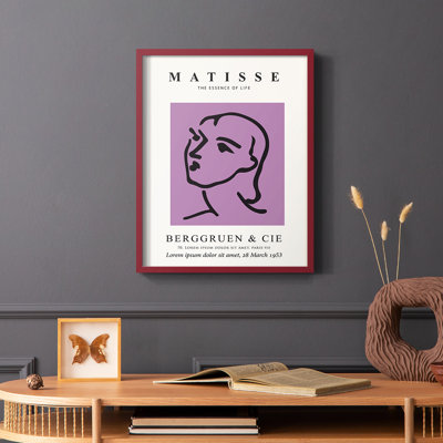 Matisse CV III, reproduction encadrée - bois massif