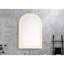 Miroir lumineux de salle de bain 30X20 - Lumen élevé, brouillard, installation facile, surface imperméable en aluminium blanc 20 * 30,-121367363