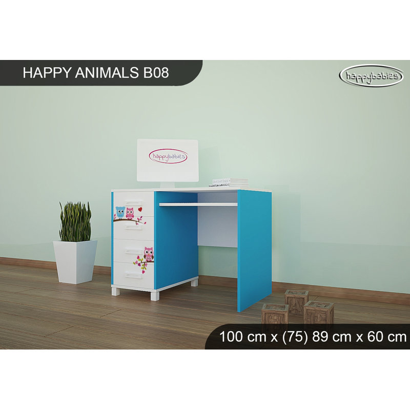 100cm Writing Desk, Blue