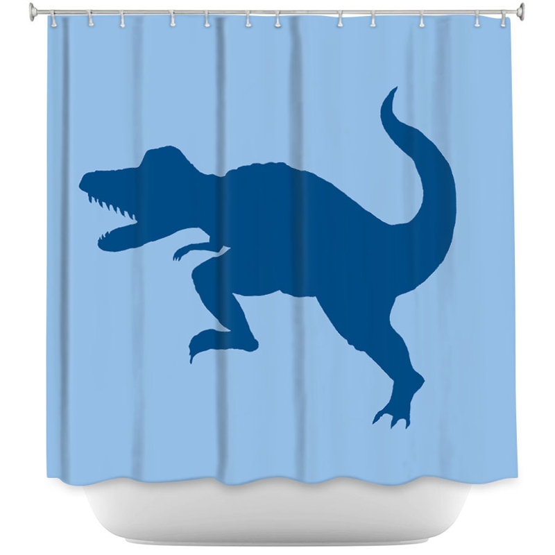 Rideau de douche simple dinosaur i Cleve