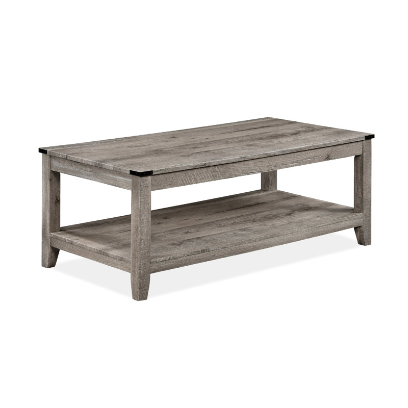 Rustic Grey Brown Living Room Table : Rectangular Coffee & 2 Square End Tables In Retro Style Modern Wooden 3 Cocktail And