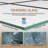 56"-60" W x 72" H Matte Black Aluminum Frame Double Sliding Shower Door, 1/4" (6mm) Clear Tempered Glass With nano self-cleaning coating, Dual Stainless Steel Handles