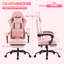 Fauteuil de jeu vidéo ergonomique et haut dossier avec repose-pieds-1236403242