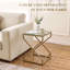 40 cm W Glass Bedside Table