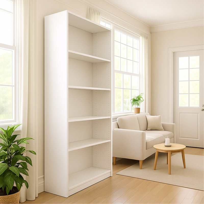 Armoire de rangement à 5 niveaux, Blanc
