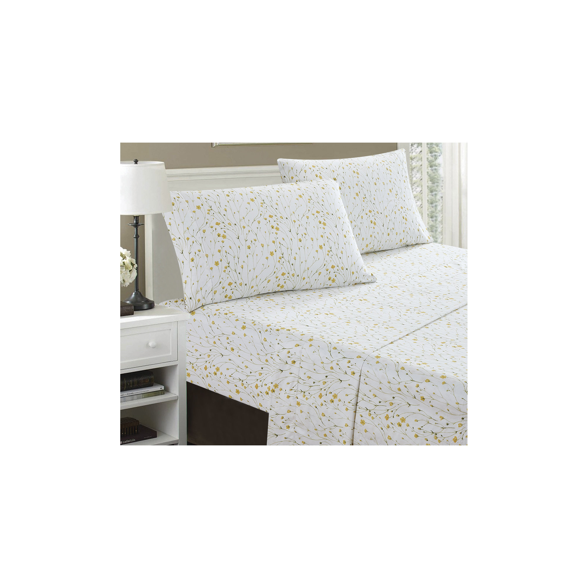 Avoca Sateen Sheet Set, Queen Sheet Set + Fitted Sheet + 2 Pillowcase