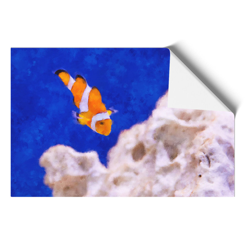 Clownfish Painting - Frameless Print, 30cm H x 42cm W x 0.1cm D