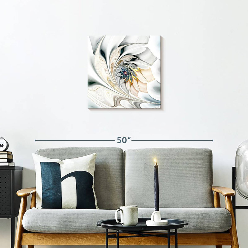 Warping Floral Pattern, 20" H x 20" W