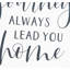 Décoration murale en bois « May your voyage always lead You Home »