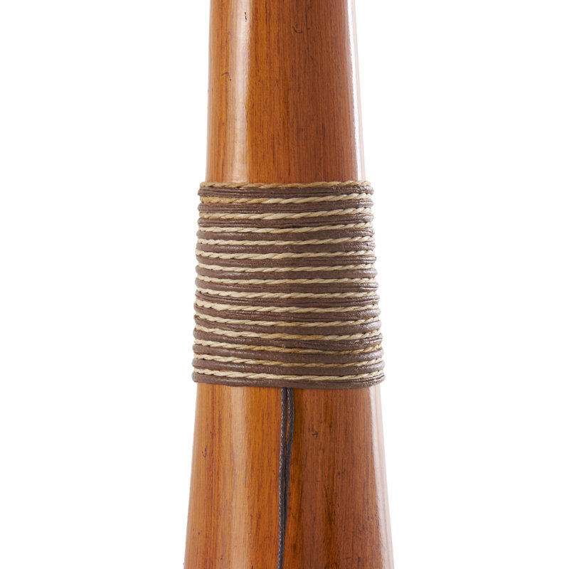 Kawamura Stoneware Floor Vase, 25" H x 15" W x 3" D, Red/Black/Brown