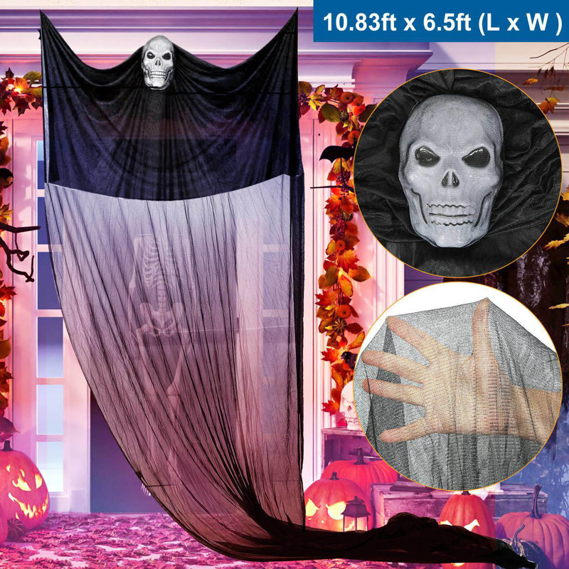 Halloween, fantôme suspendu, squelette suspendu, fantôme volant