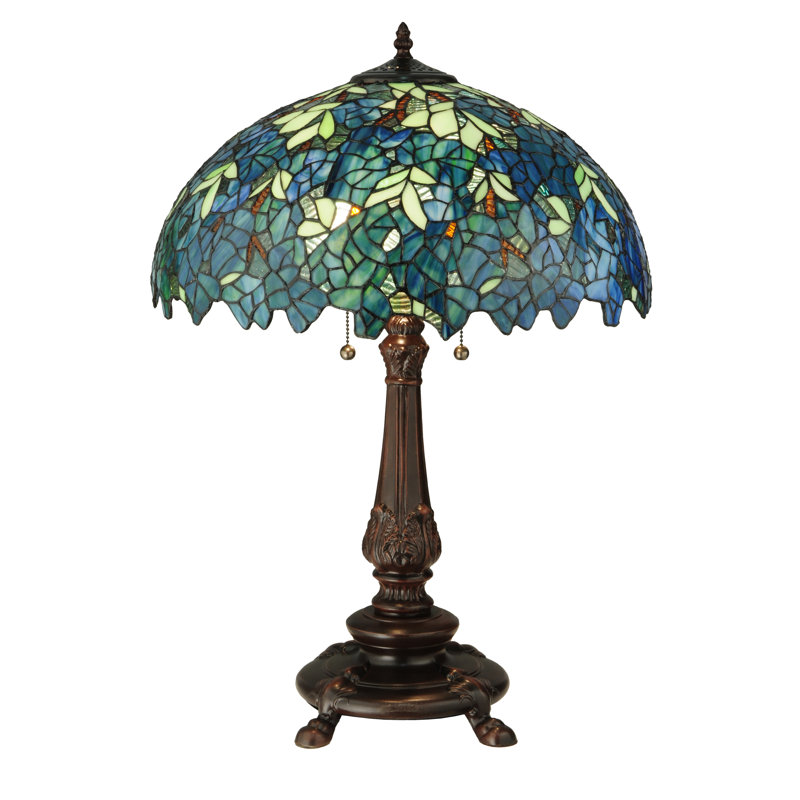 26"H Nightfall Wisteria Table Lamp