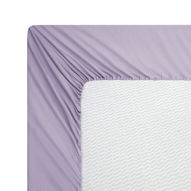 Drap-housse en rayonne élastique de toutes les saisons de Marina, Mauve, Drap-housse de taille très grand