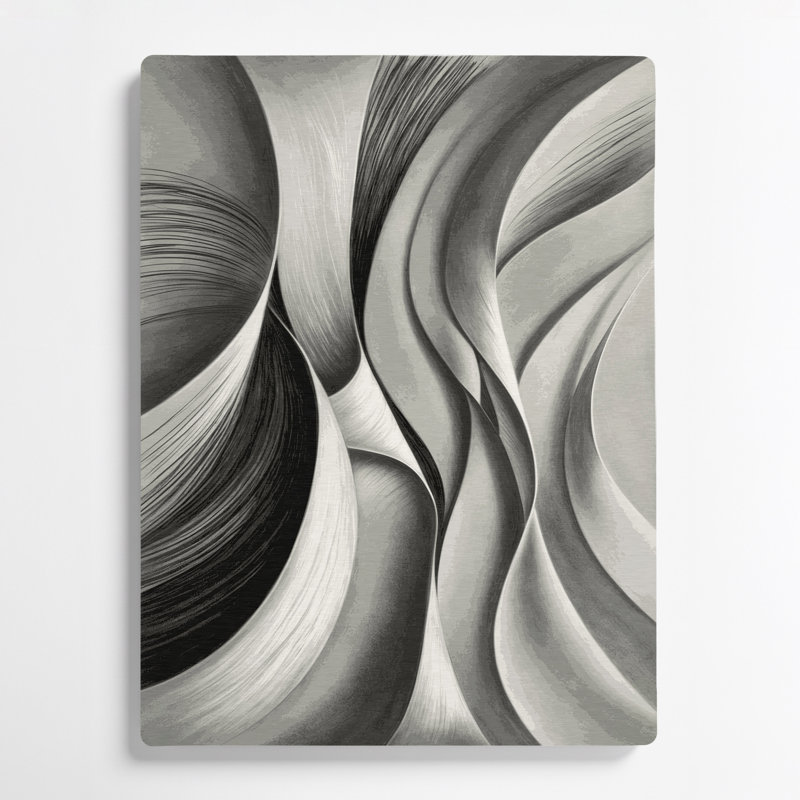 Art mural gris anthracite gris diagonal, H 10 po x l 8 po