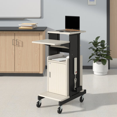 40.5'' H x 18'' W 1 AV Cart with Wheels
