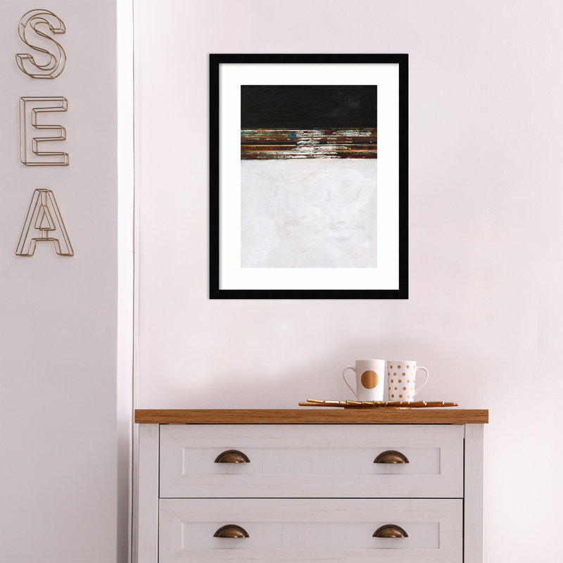 A Sense Of Space III by Jodi Fuchs, 29.12" H x 23.12" W x 0.88" D, Black Framed Paper