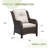 Stylish Outdoor Woven Rattan Single Sofa-110093396