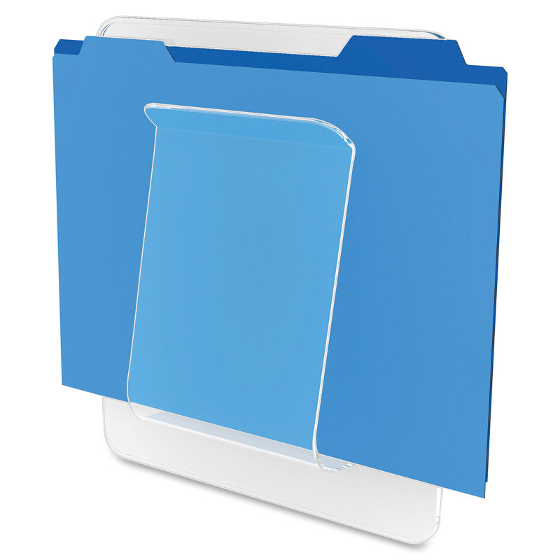 Clear PVC Wall Mount Literature Holder with High-Tension Bracket