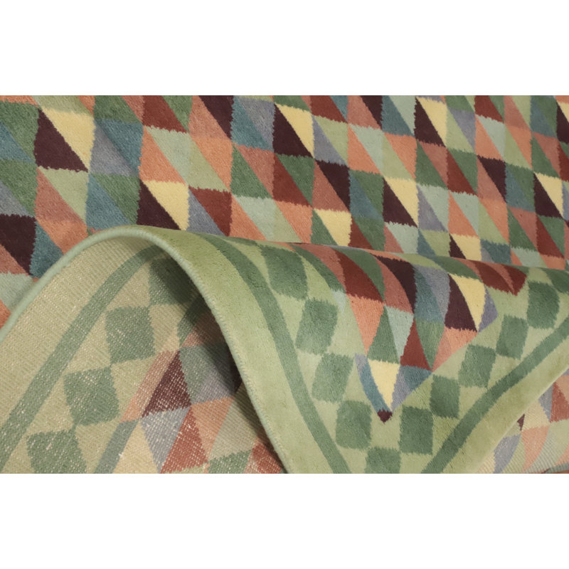 One-of-a-Kind 8' 9'' X 6' 0'' Cotton Area Rug Multi-Colored