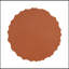 Table d'appoint cylindrique en MGO, texture terracotta ondulée, préassemblée, capacité de 30 kg, pour intérieur et extérieur, avec tabouret.