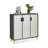 Gray + White Aluminum Shoe Storage