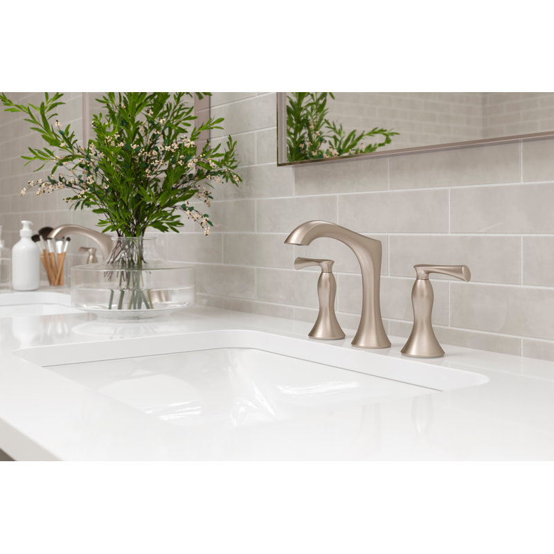 Rhen Widespread Lavatory Faucet in , Brushed Nickel