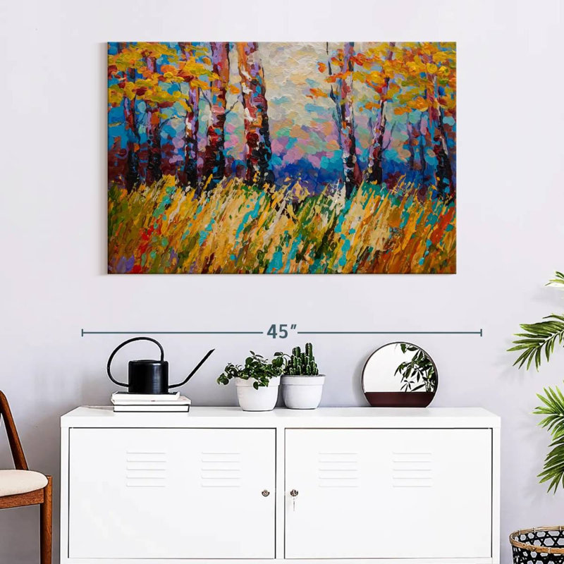 Harnek abstrait automne I, H 26 po x l 39 po