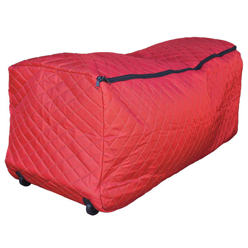 Sac d'arbre de Noël à roulettes extensible matelassé pour arbres de 6 à 9 pi