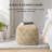 Marta 20" Beige Upholstered Pouf Ottoman-117292802
