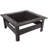 Rennert 33" W Square Steel Wood Burning Fire Pit Table