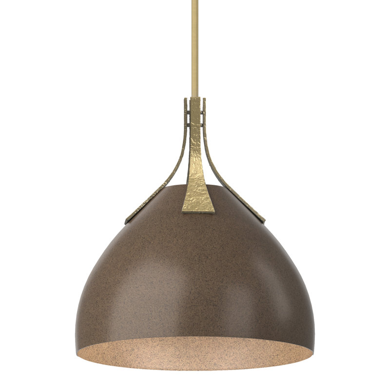Summit 1 - Light Single Dome Pendant, Bronze, Modern Brass