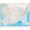 Waypoint Geographic 2'' W x 2'' H Dry Erase And Laminated U.S. Map