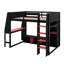 Lit mezzanine avec bureau Gaming