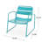 Chair In Teal Iron: Relax And Rejuvenate, 23.96 In. Deep, 27.19 Wide, 24.83 High, 14.29 Lb Iron For Relaxing Moments, Depth, Width, Height,
