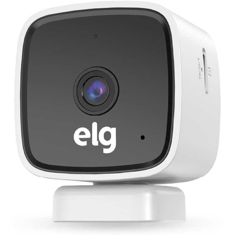 ELG Smart Indoor Camera 1080P HD Wifi Security With SOS Button Motion Detection And Night Vision(One Unit)