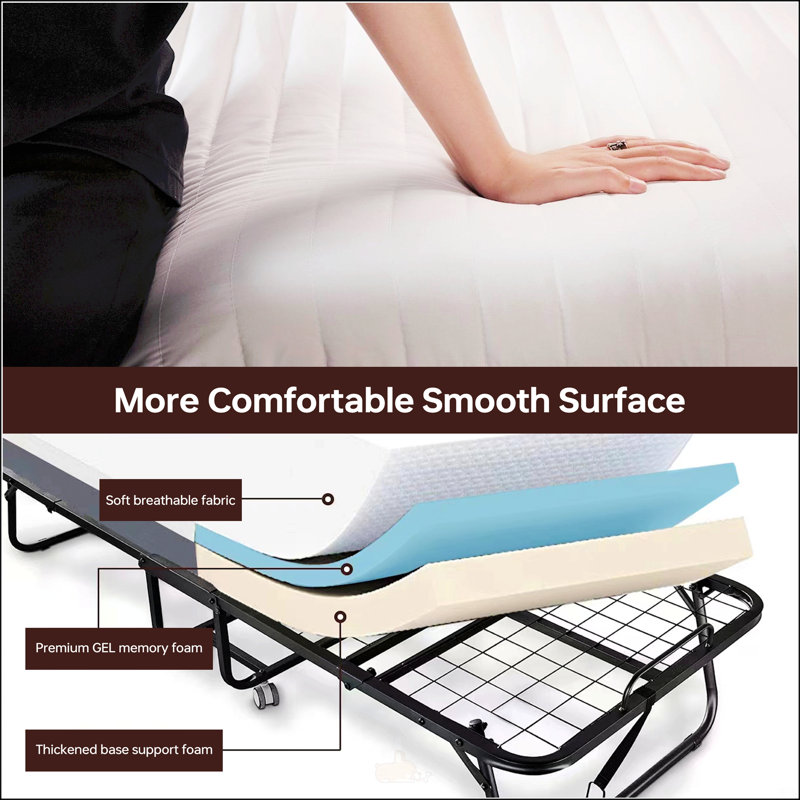 Lit pliant avec matelas