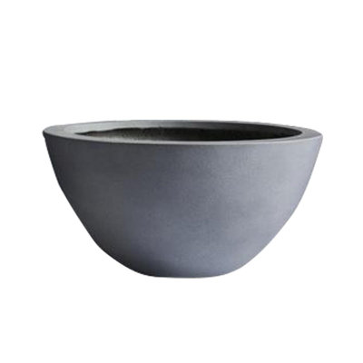 Pot à fleurs en résine de fibre de verre et de résine vierge Aquita