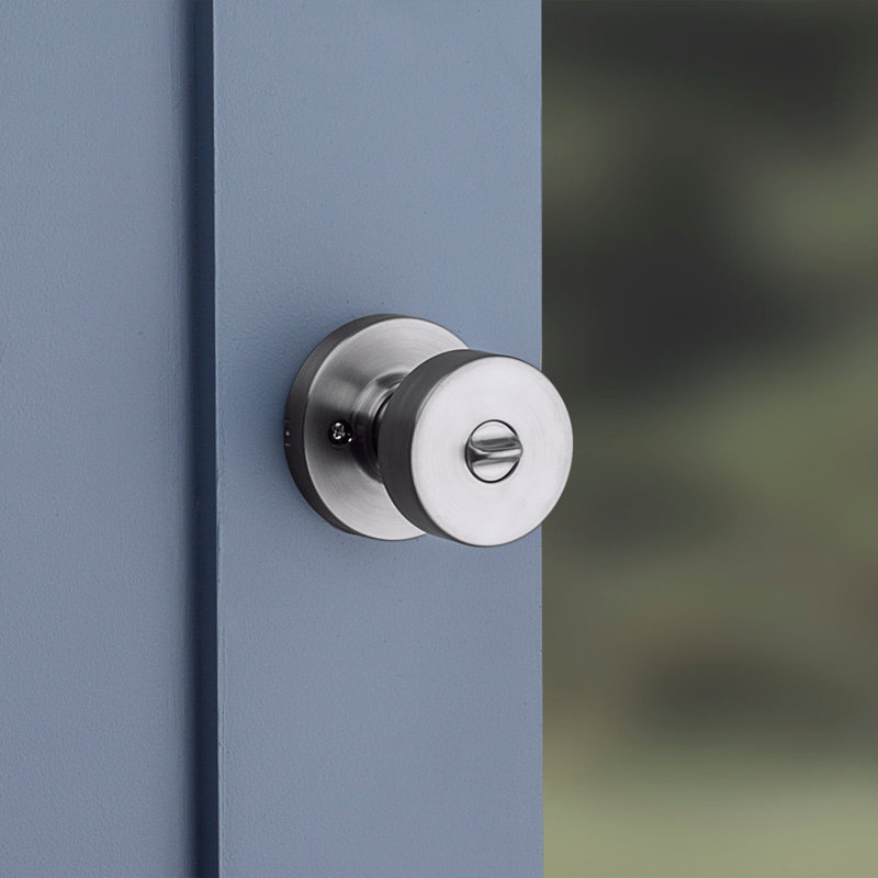 Pismo Keyed Entry Knob featuring SmartKey Security, Satin Chrome
