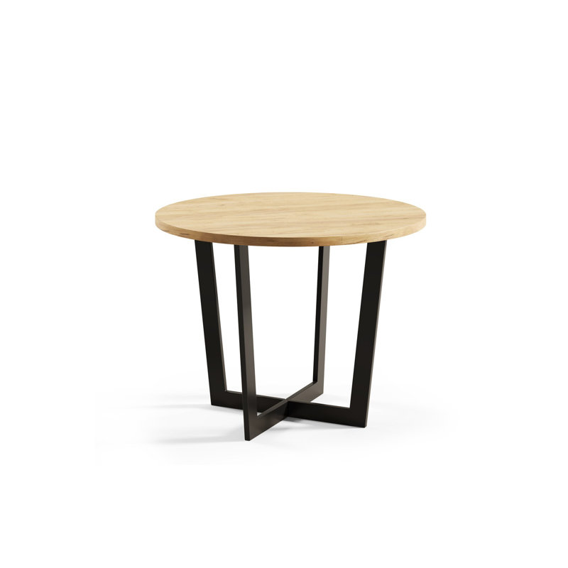 Adelard Round 140Cm Dining Table, 76cm H x 90cm L x 90cm W