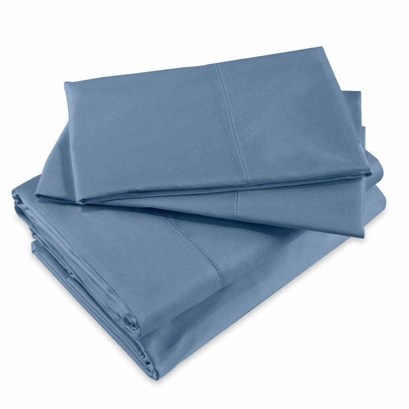 Raffaello Sheet Set, King Sheet Set with 2 Pillowcases, Air Force Blue
