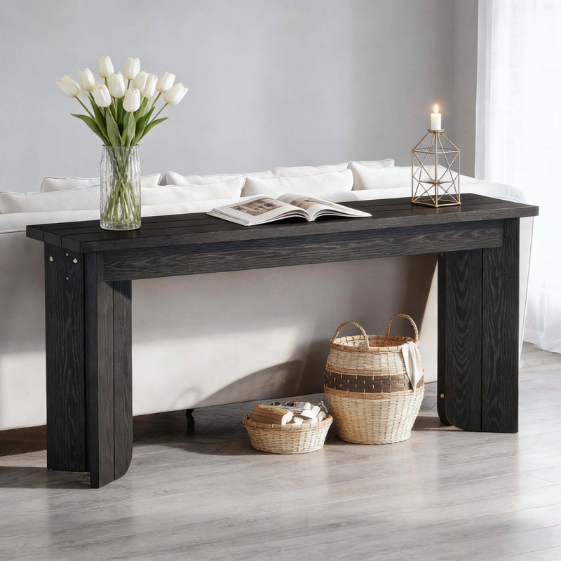 Table de couloir en bois, console, table de canapé (table seulement)