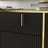 Jenkinsburg 63" Modern Sideboard with Gold Legs and Fluted Doors, Buffet Cabinet for Entryway or Living Room-935277440